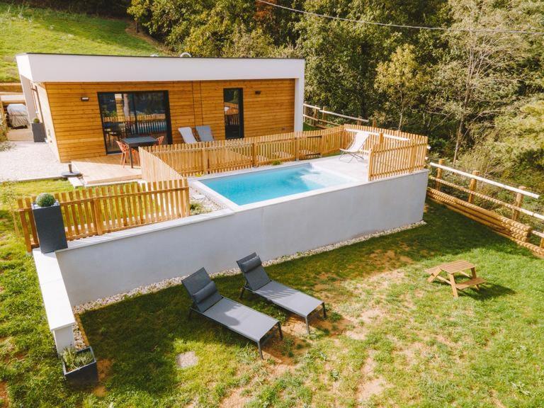 La Booa - Ecolodge En Ardeche - Piscine Privee - Ecolodgite Ozon  Exteriör bild