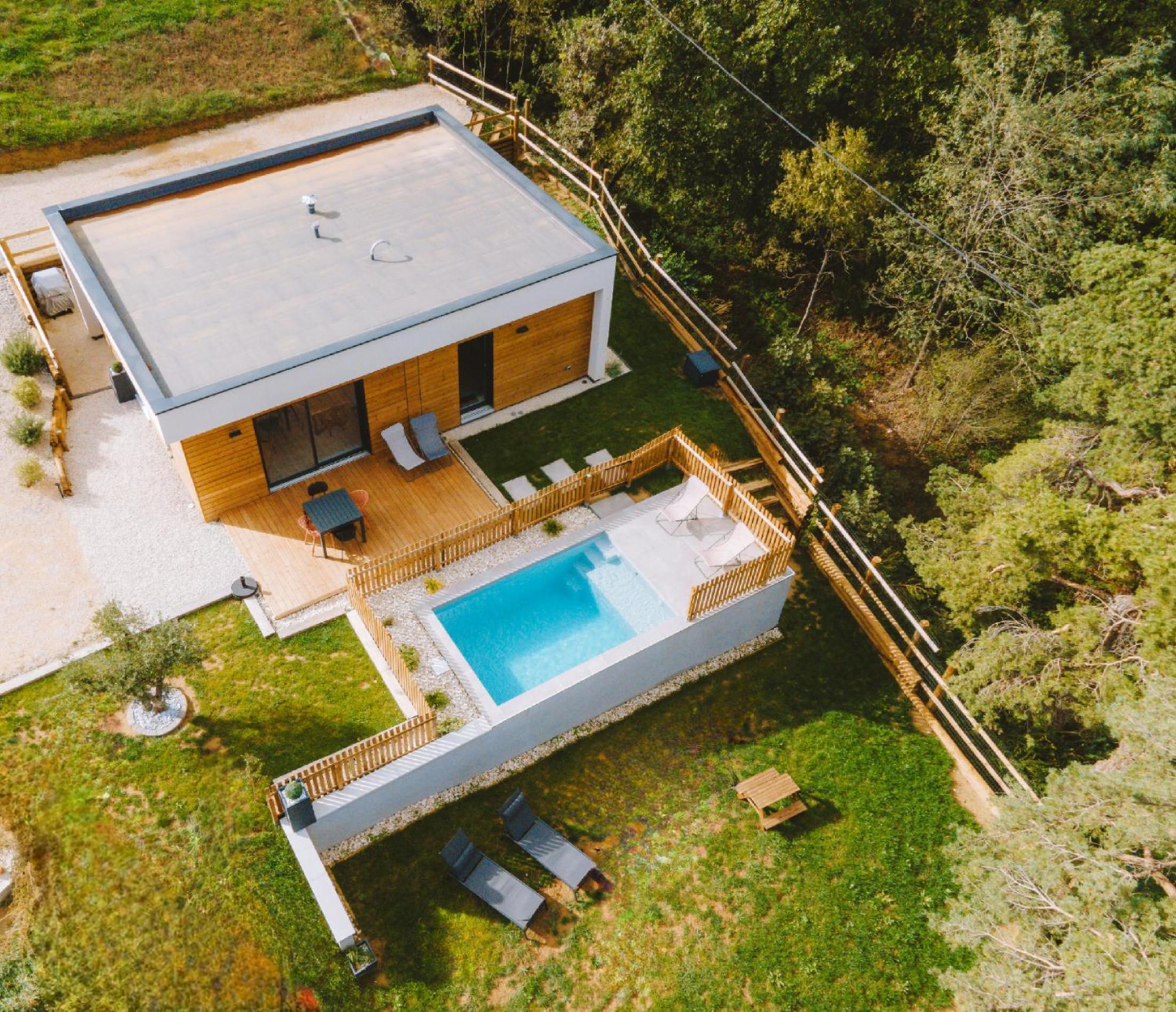 La Booa - Ecolodge En Ardeche - Piscine Privee - Ecolodgite Ozon  Exteriör bild