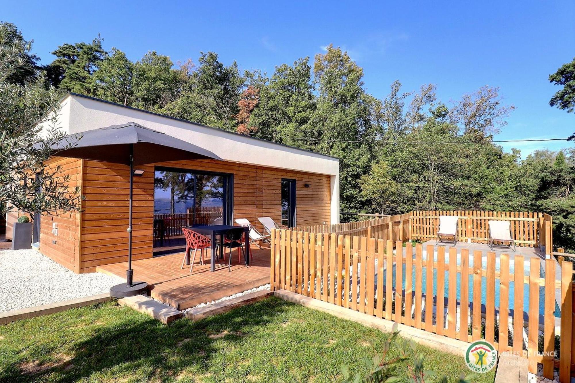 La Booa - Ecolodge En Ardeche - Piscine Privee - Ecolodgite Ozon  Exteriör bild