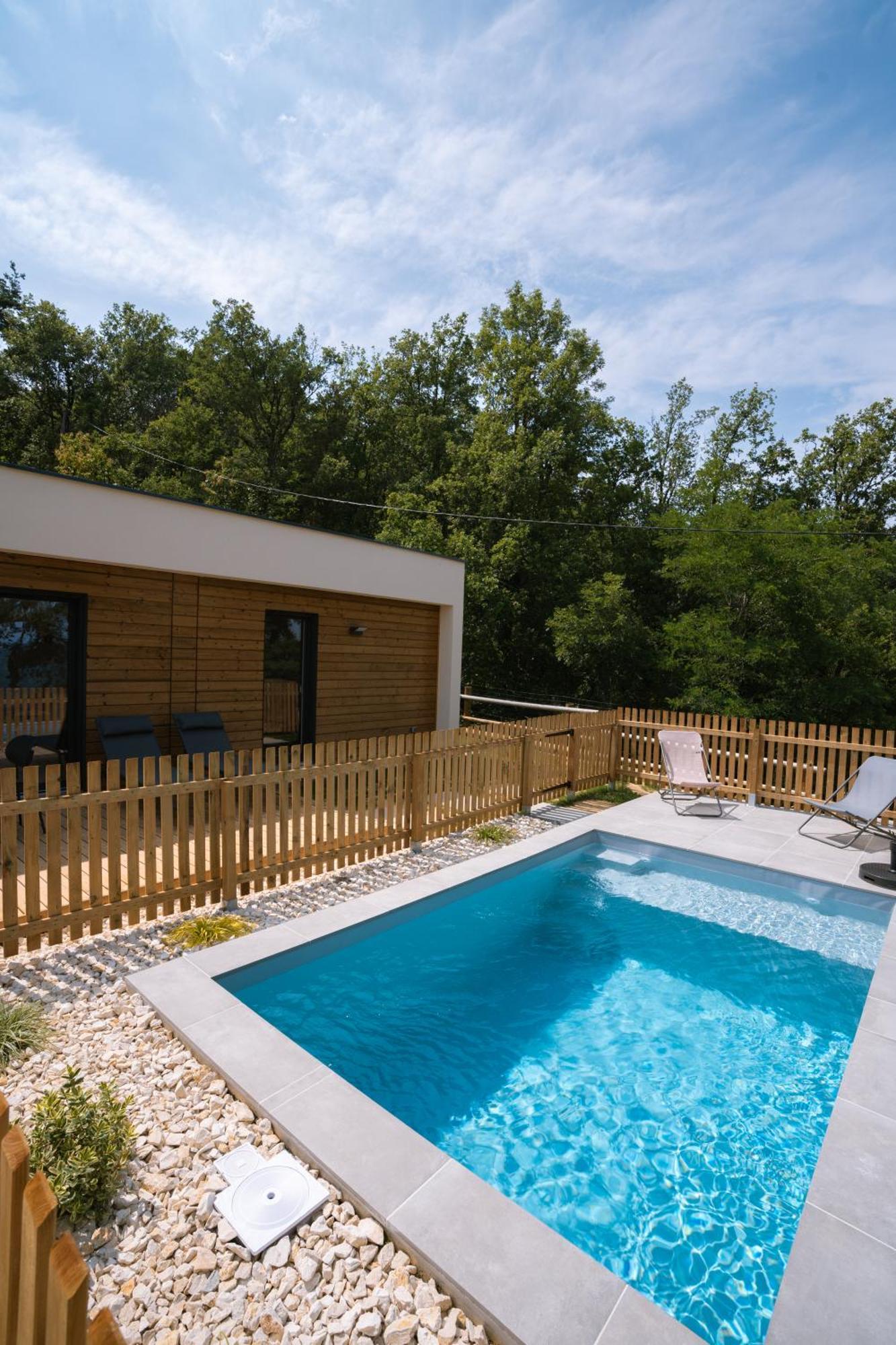 La Booa - Ecolodge En Ardeche - Piscine Privee - Ecolodgite Ozon  Exteriör bild
