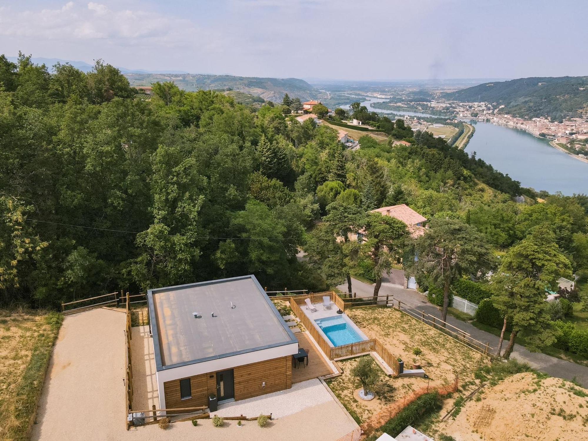 La Booa - Ecolodge En Ardeche - Piscine Privee - Ecolodgite Ozon  Rum bild